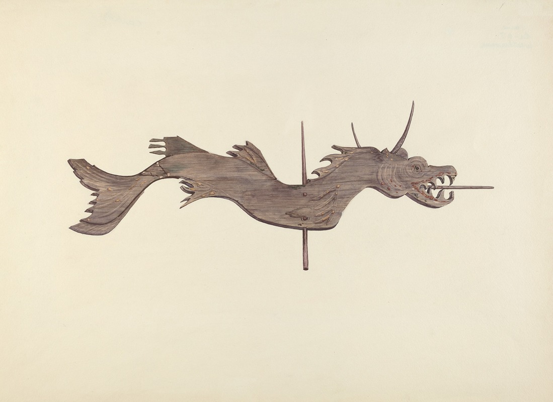 Anonymous - Dragon weather vane by Dorothy Hay Jensen