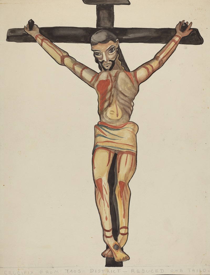 E. Boyd - Crucifix, from Vicinity of Taos