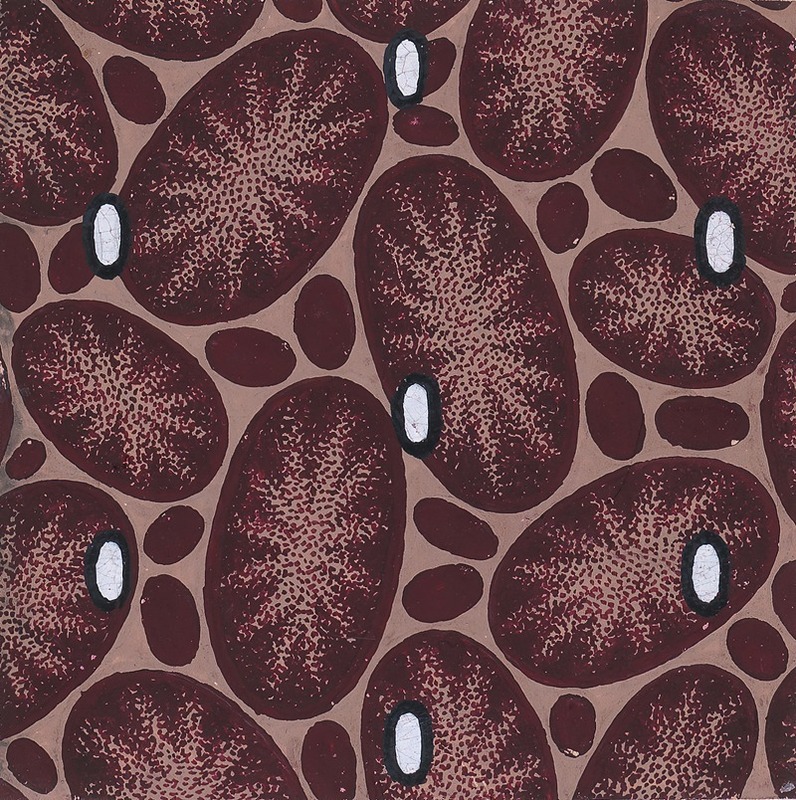 Anonymous - Textile Design with Scattered Ovals