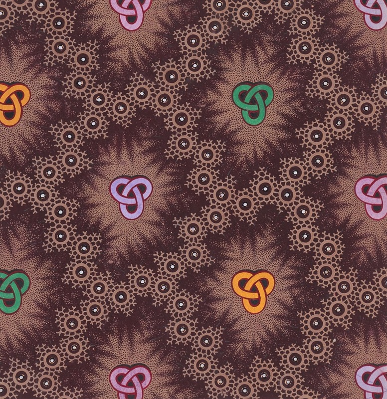 Anonymous - Textile Design with Trefoil Knots Framed by an Interlacing Honeycomb Pattern with Pearls