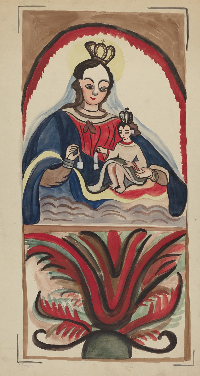 E. Boyd - Retablo – Virgin & Child