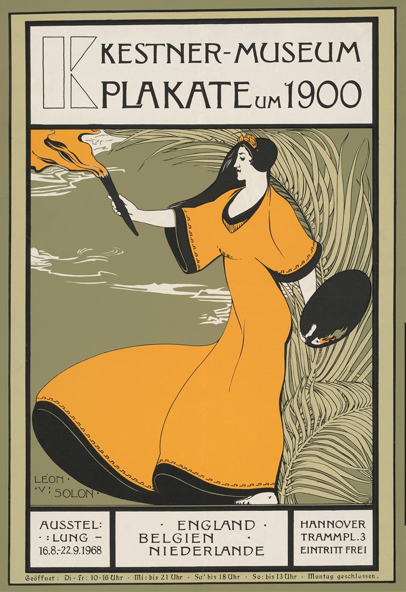 Léon-Victor Solon - Plakat um 1900