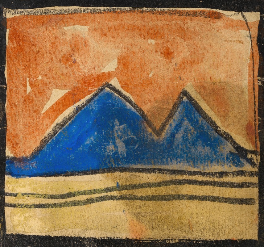 Egon Schiele - Abstrahierte Landschaft