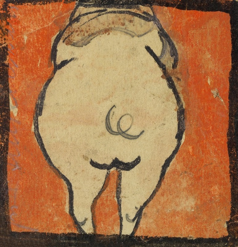 Egon Schiele - Schwein von hinten