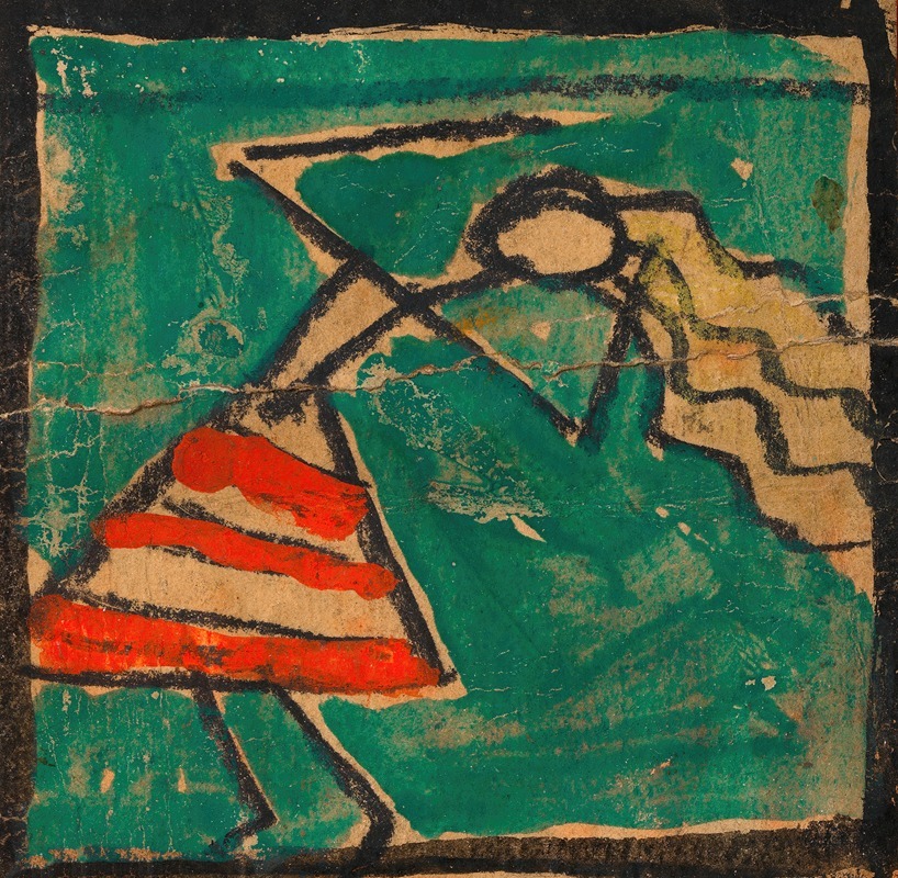 Egon Schiele - Tänzerin mit rot-weißem Rock