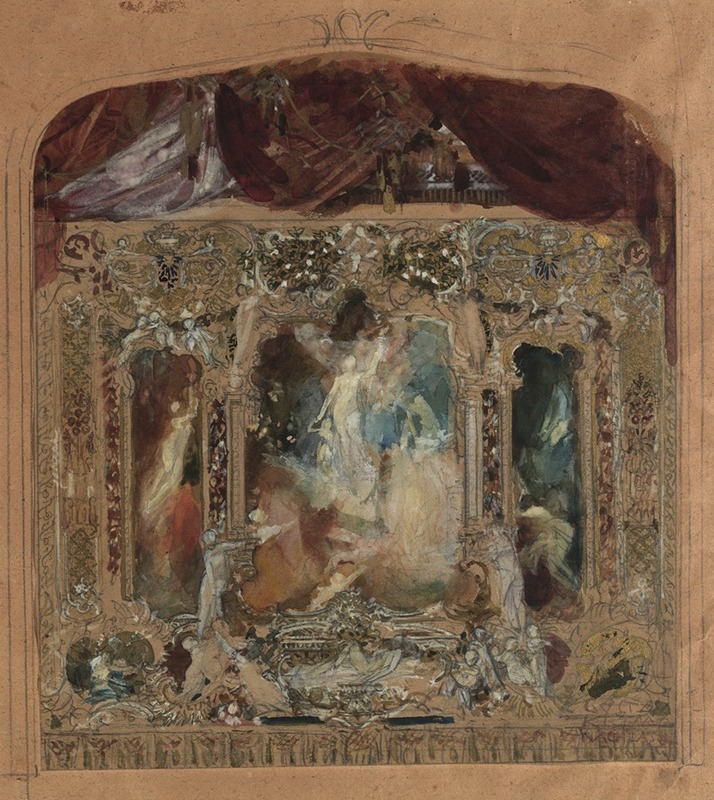 Gustav Klimt - Entwurf für den Theatervorhang in Reichenberg