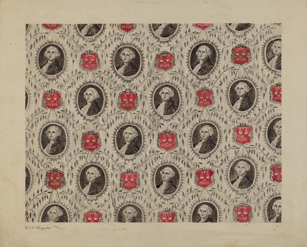Edith Magnette - Portrait Medallions of George Washington