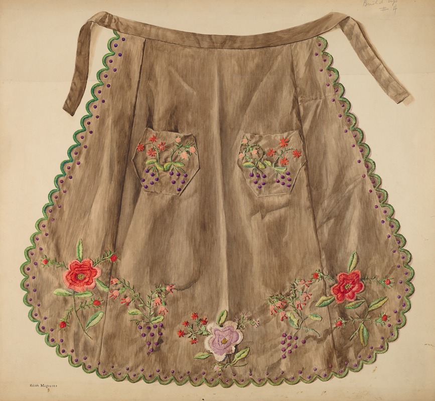 Edith Magnette - Sewing Apron