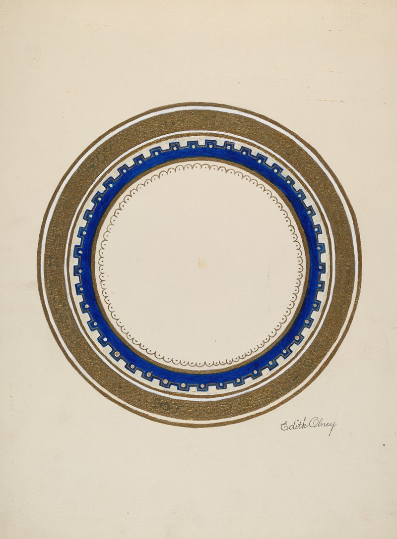 Edith Olney - Plate