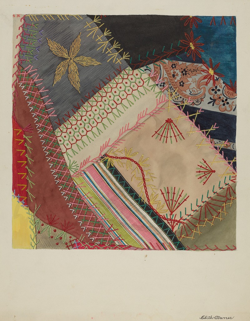 Edith Towner - Crazy Quilt (Detail)