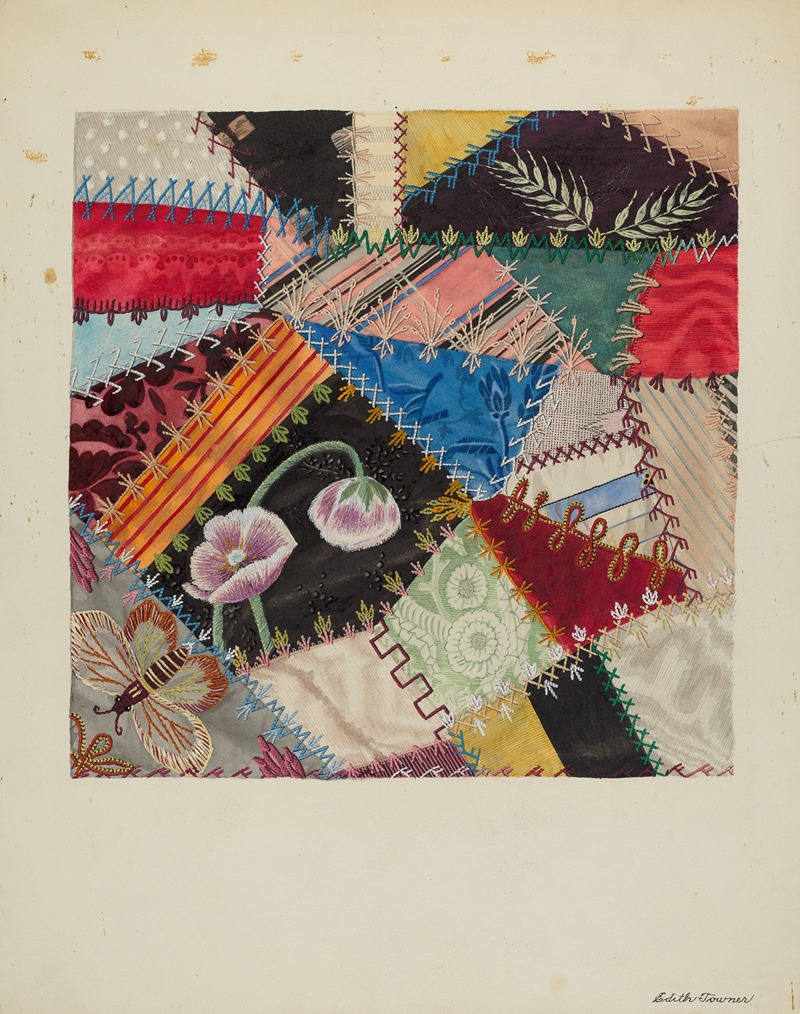 Edith Towner - Patchwork Quilt (Section)