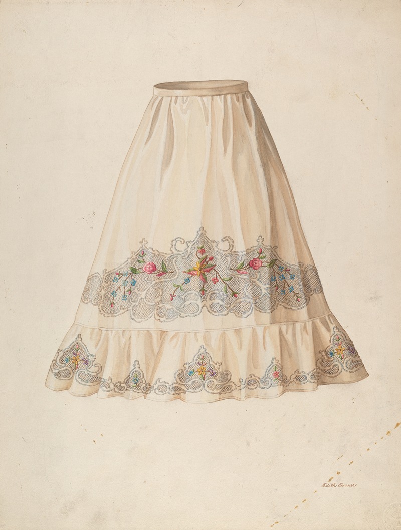 Edith Towner - Skirt from Wedding Dress