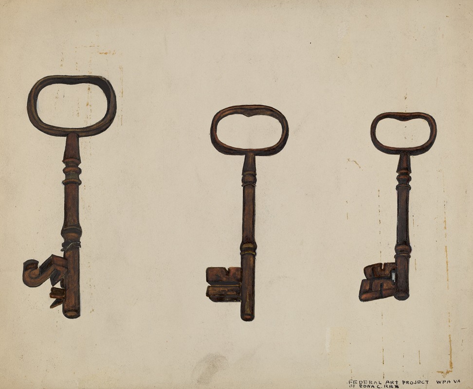 Edna C. Rex - Keys to John Marshall House