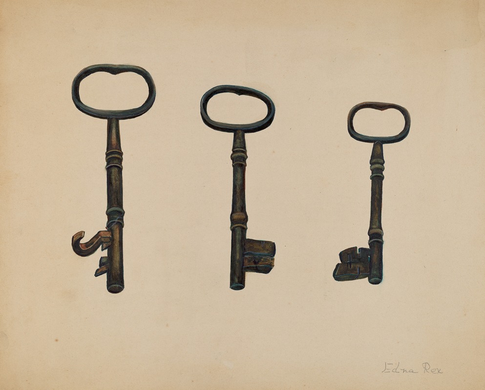 Edna C. Rex - Keys to John Marshall House