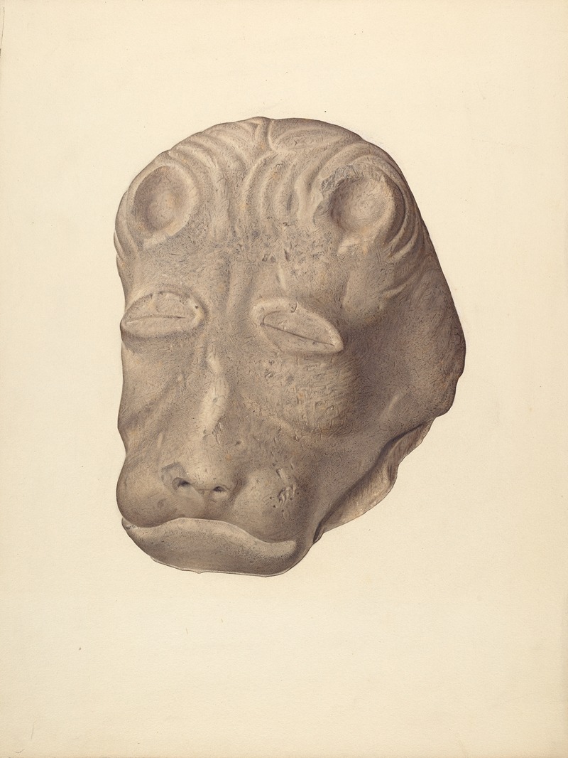 Edward DiGennero - Lion’s Head (one of pair)