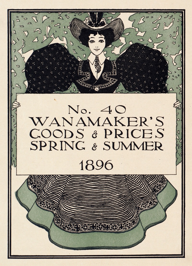 Maxfield Parrish - No. 40. Wanamaker’s goods & prices, spring and summer 1896