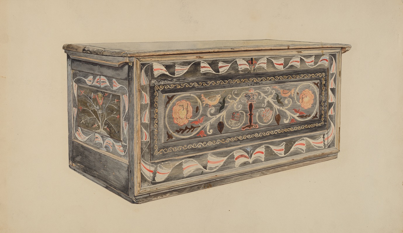 Edward F. Engel - Painted Guilford Chest