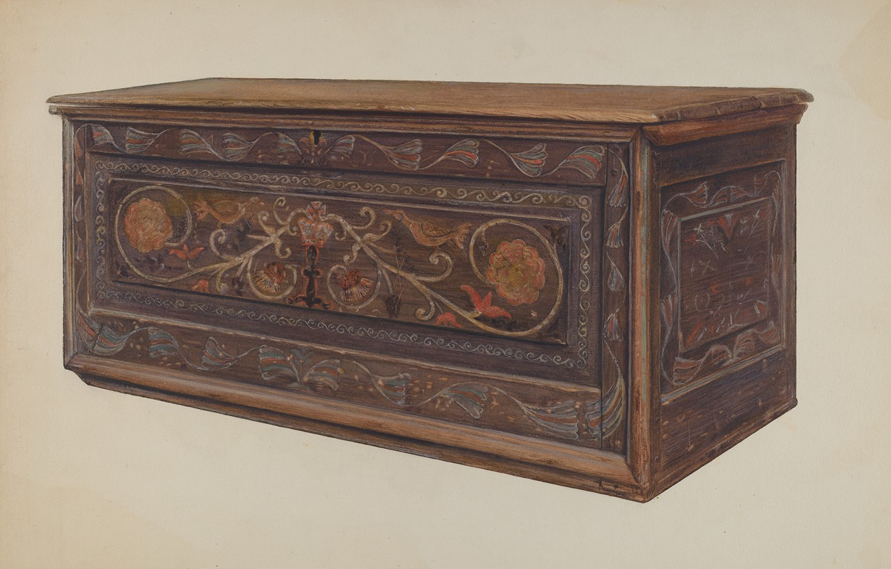 Edward F. Engel - Painted Guilford Chest