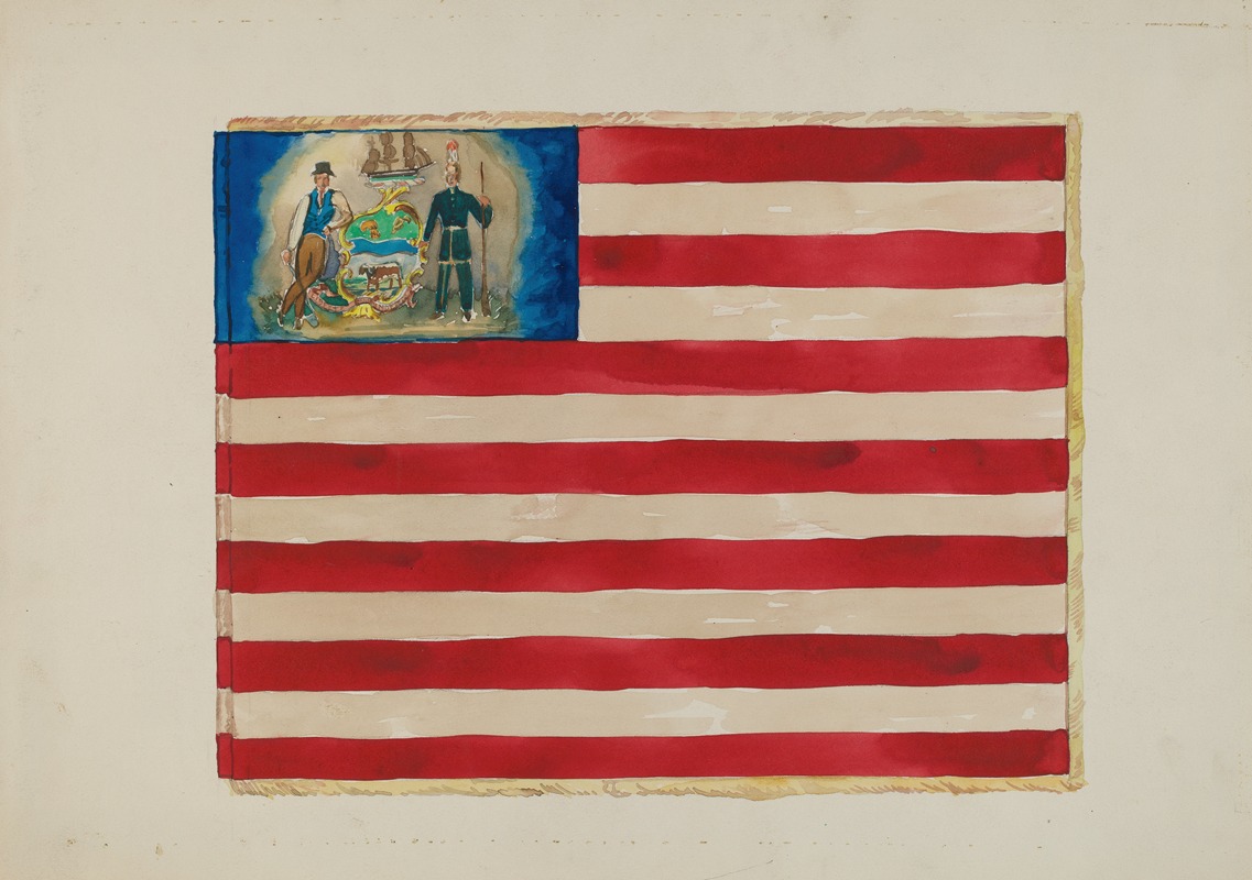 Edward Grant - Flag – Mexican War