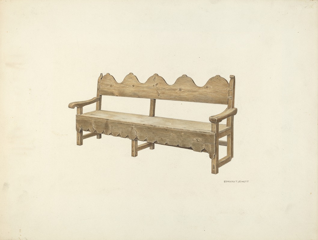 Edward Jewett - Wooden Bench