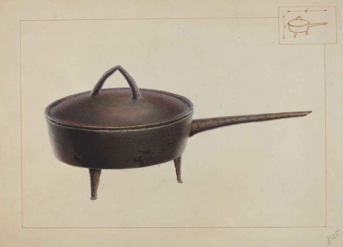 Edward L. Loper - Iron Pot with Cover