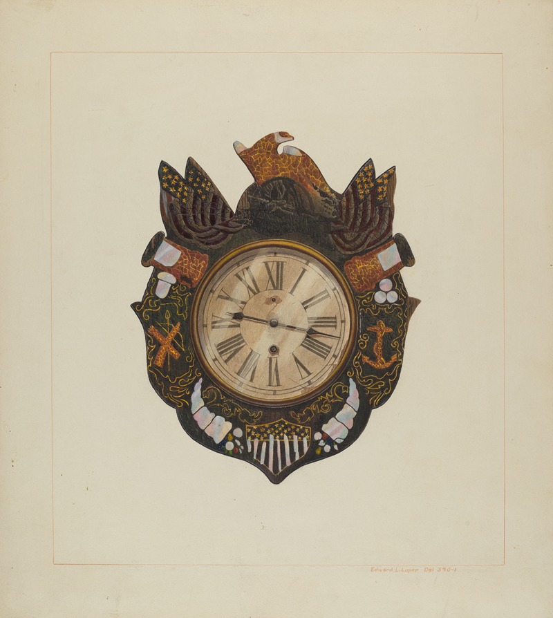 Edward L. Loper - Eight Day Marine Clock