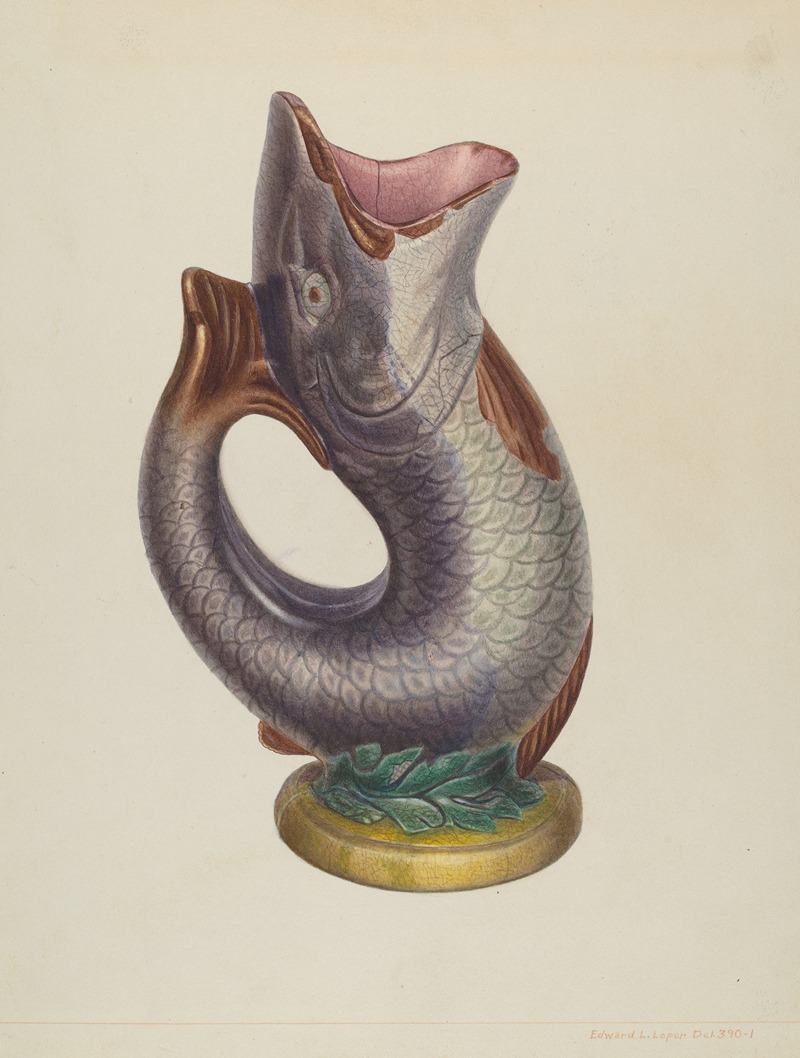 Edward L. Loper - Fish Pitcher
