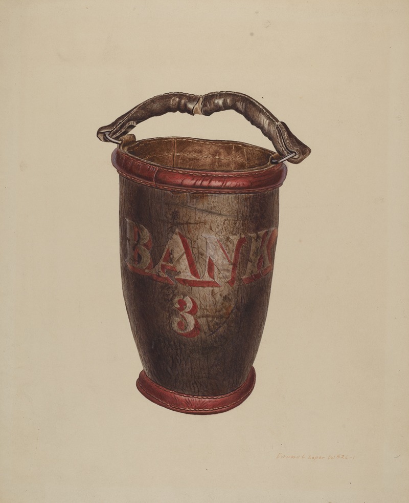 Edward L. Loper - Leather Water Bucket