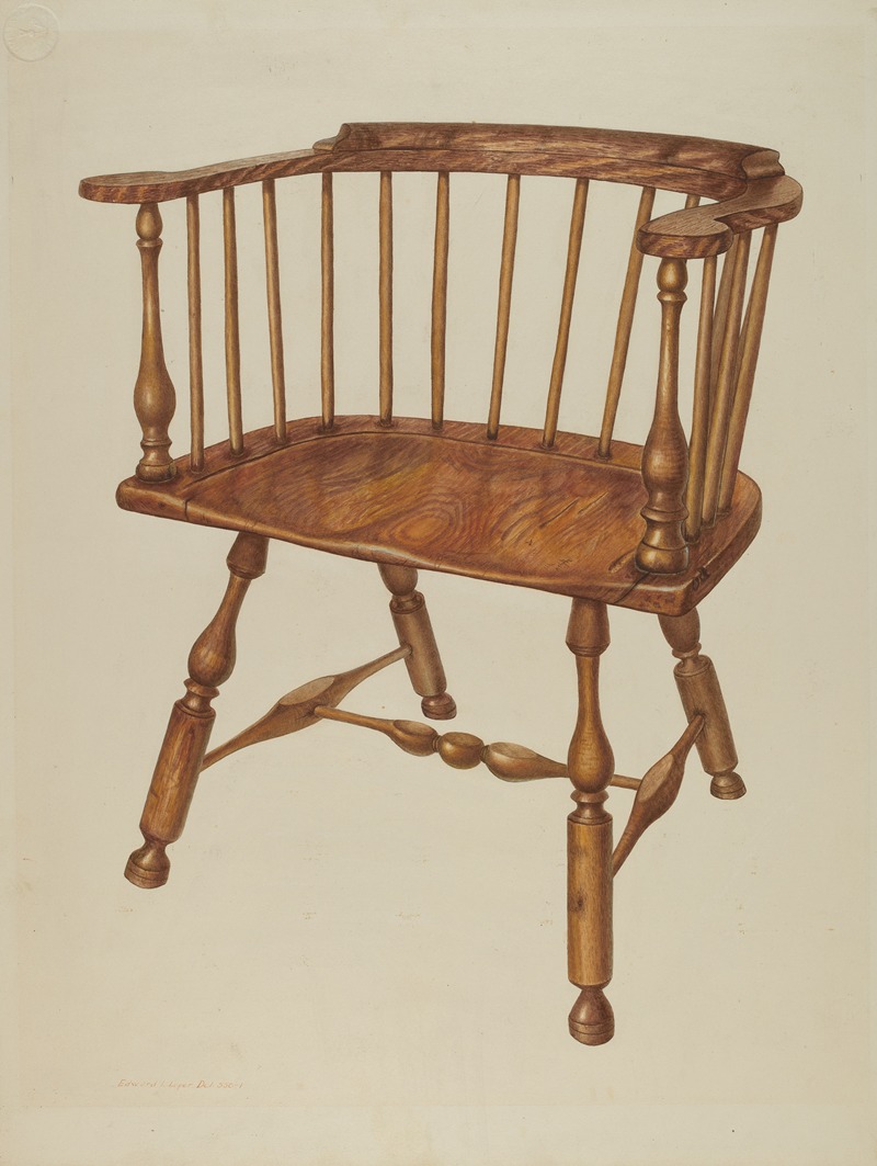 Edward L. Loper - Low-back Stretcher Chair