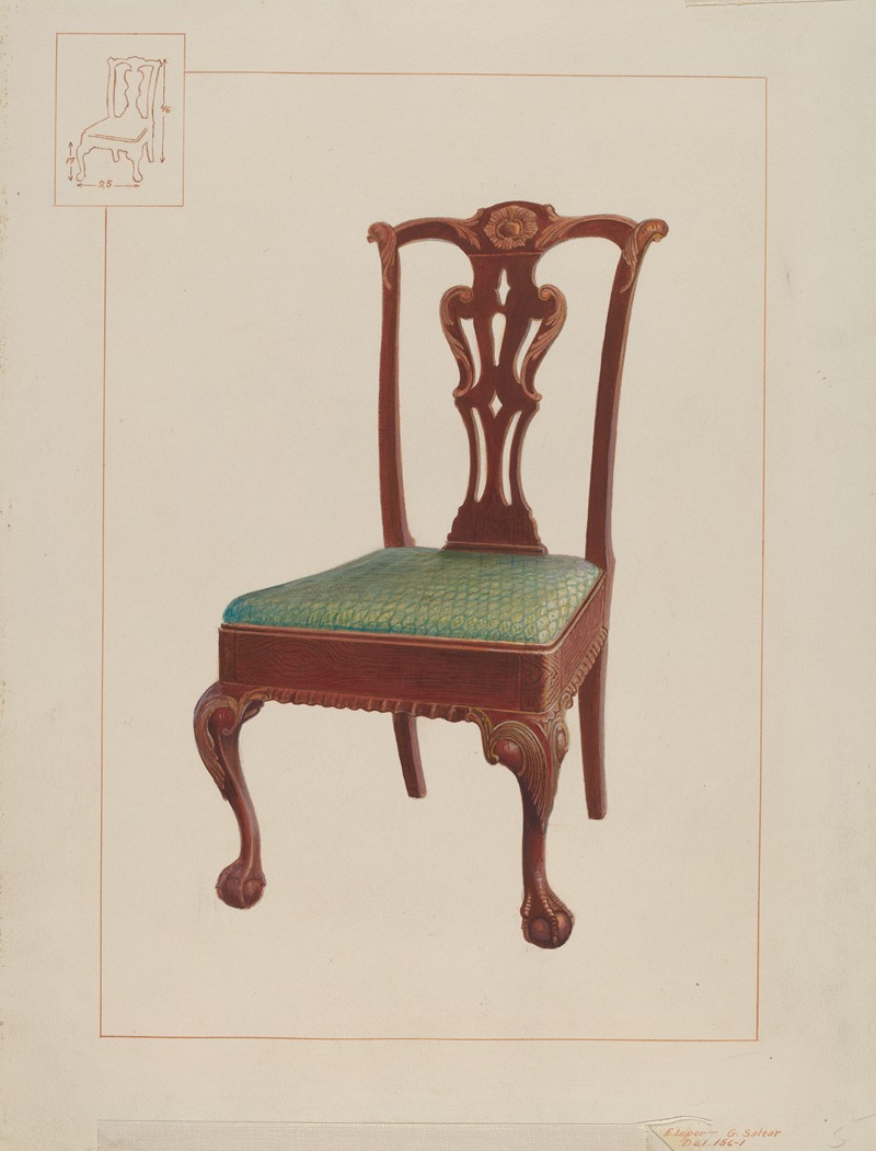 Edward L. Loper - Mahogany Chair