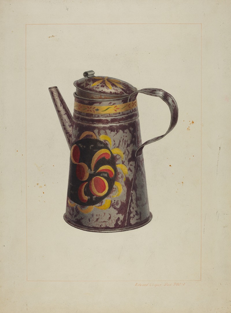 Edward L. Loper - Toleware Coffee Pot