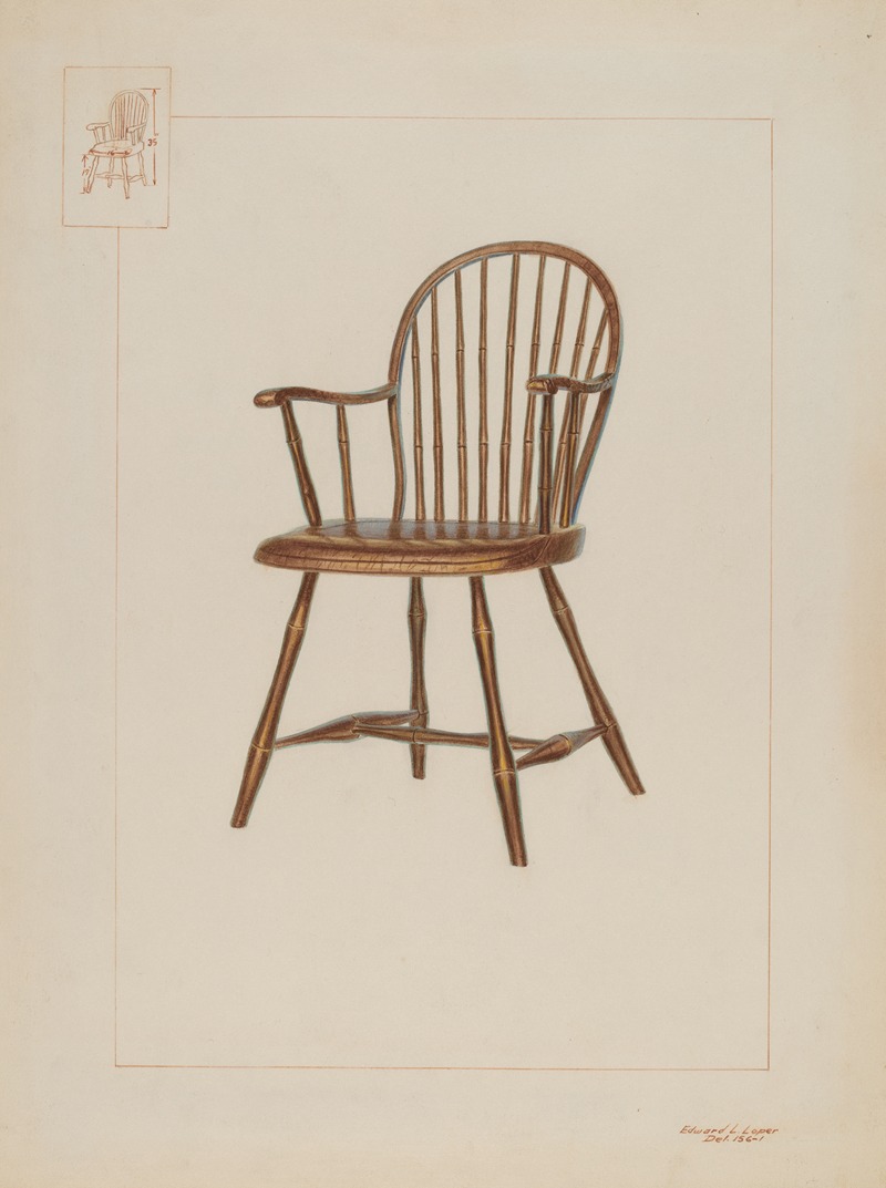 Edward L. Loper - Windsor Bamboo-turned Chair