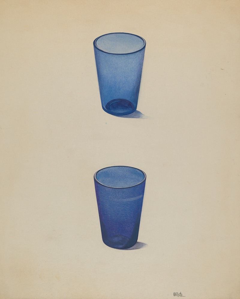 Edward White - Whiskey Glasses (Cobalt)