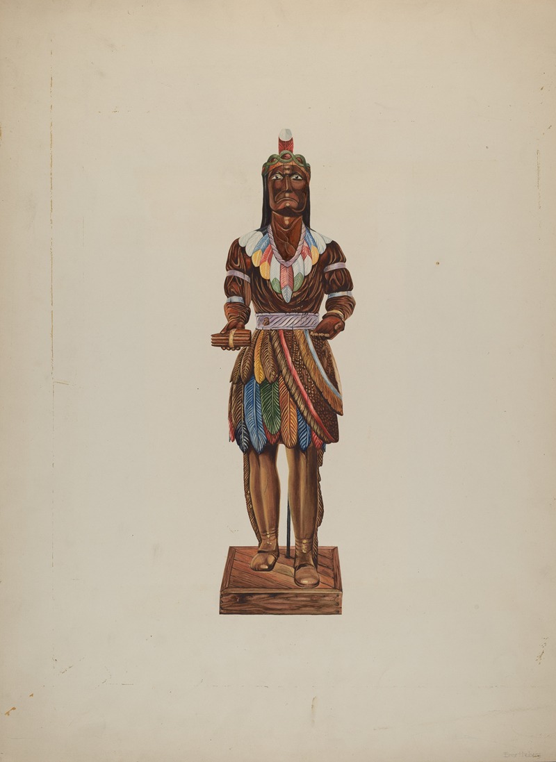 Einar Heiberg - Cigar Store Indian