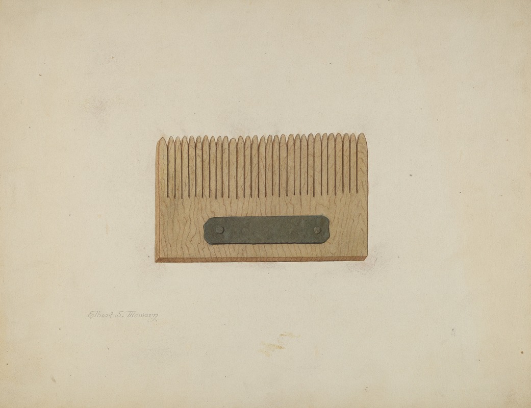 Elbert S. Mowery - Shaker Comb for Grass Seed