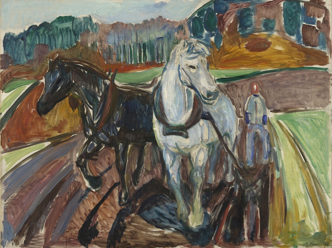Edvard Munch - Autumn Ploughing
