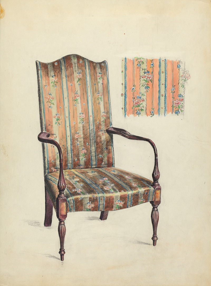 Elizabeth Curtis - Hepplewhite Arm Chair