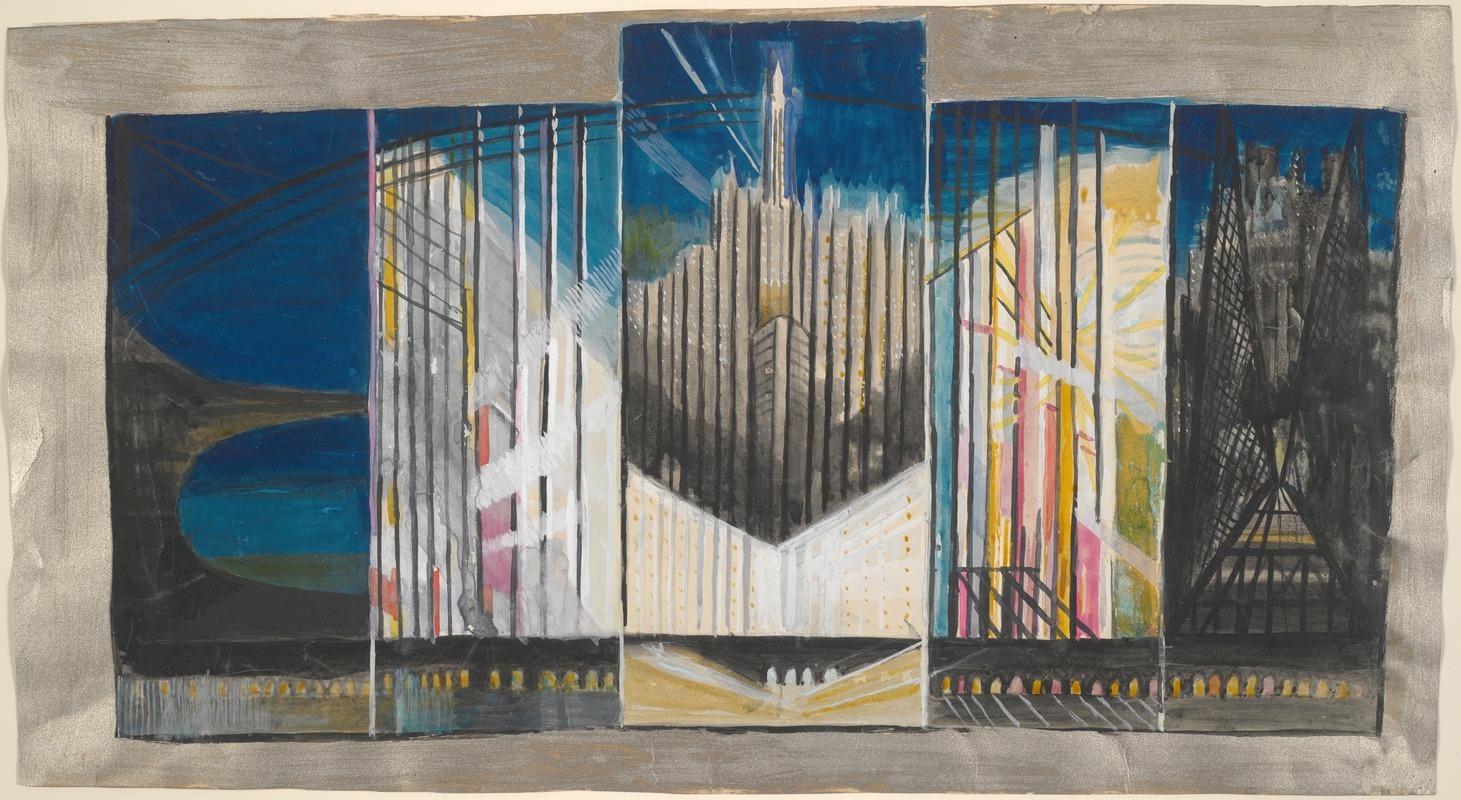 Joseph Stella - Study for New York Interpreted