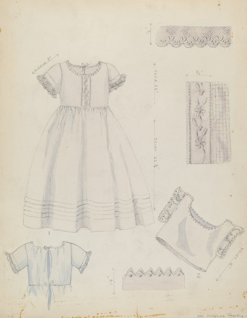 Ella Josephine Sterling - Infant’s Dress and Shirt