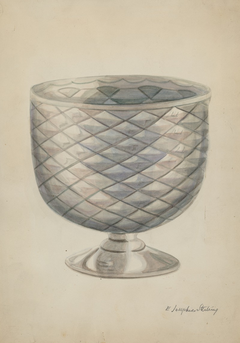 Ella Josephine Sterling - Pressed Glass Bowl