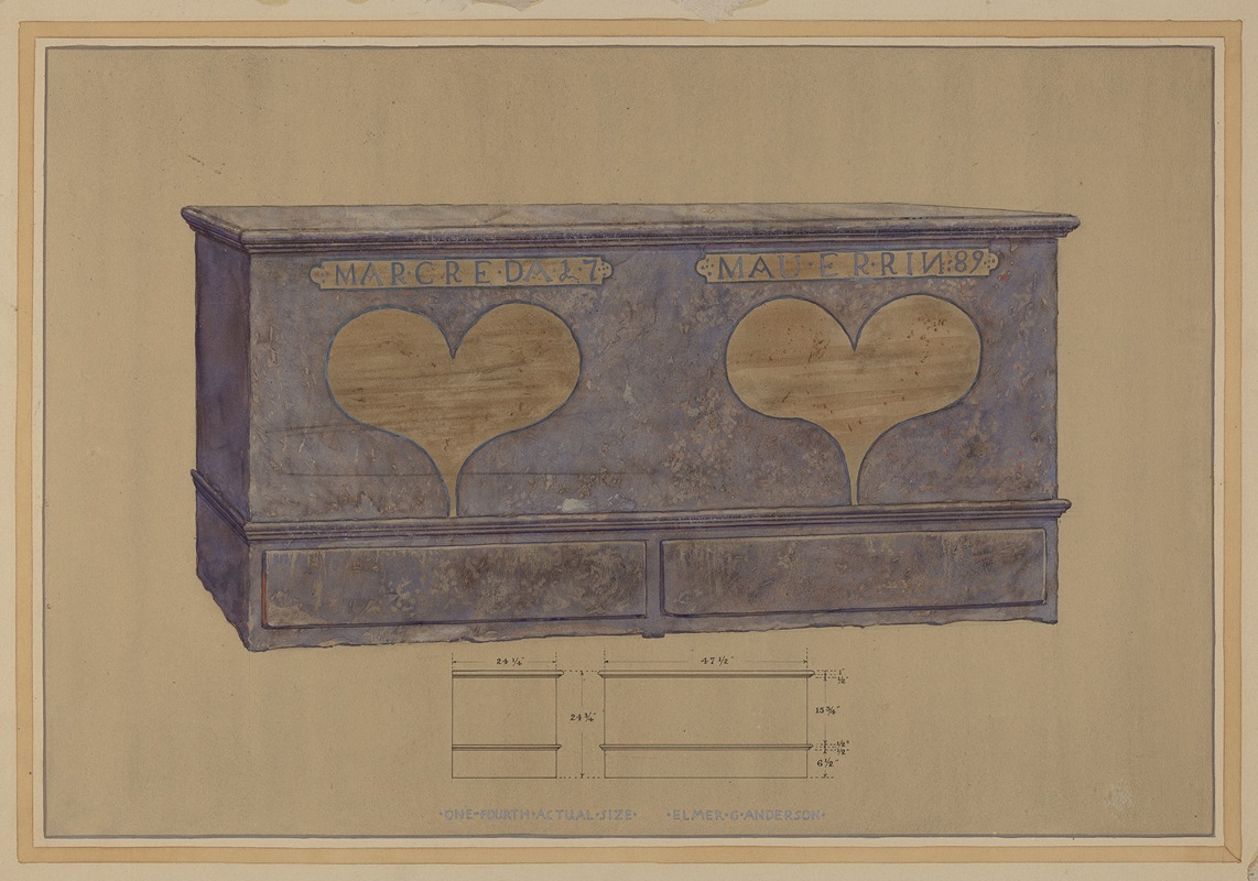 Elmer G. Anderson - Pa. German Chest