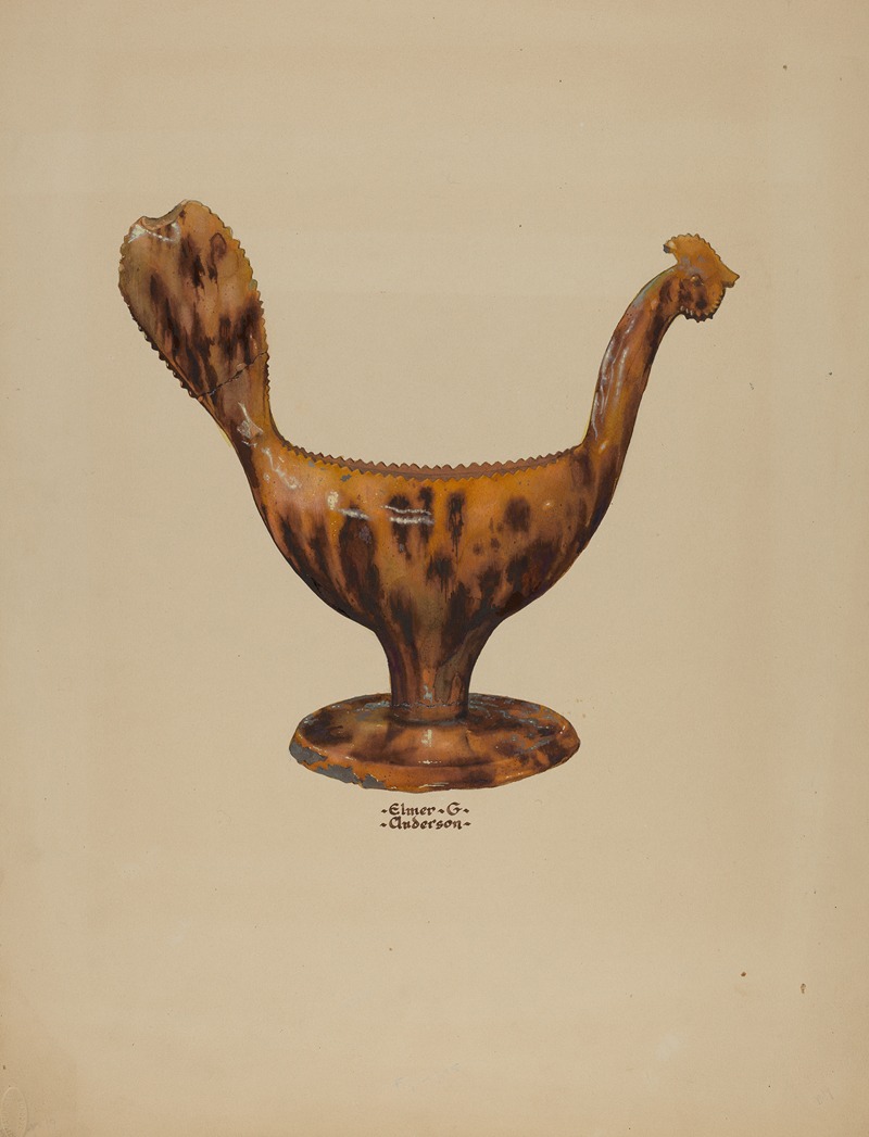 Elmer G. Anderson - Pa. German Gravy Boat