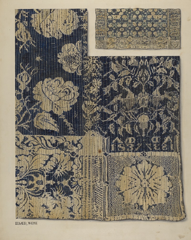 Elmer Weise - Handwoven Tapestry Coverlet