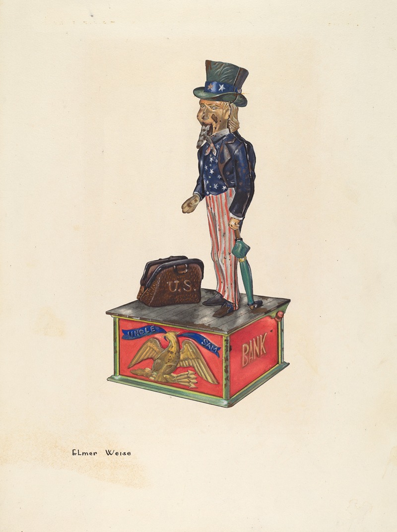 Elmer Weise - Toy Bank – Uncle Sam