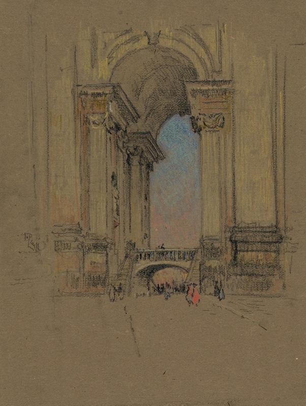 Joseph Pennell - Entrance to Vatican