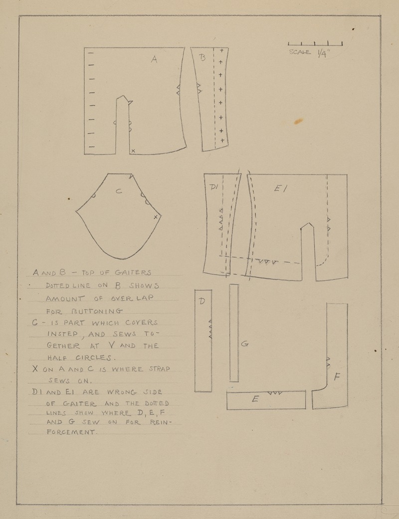 Emery Herrett - Pattern for Spats