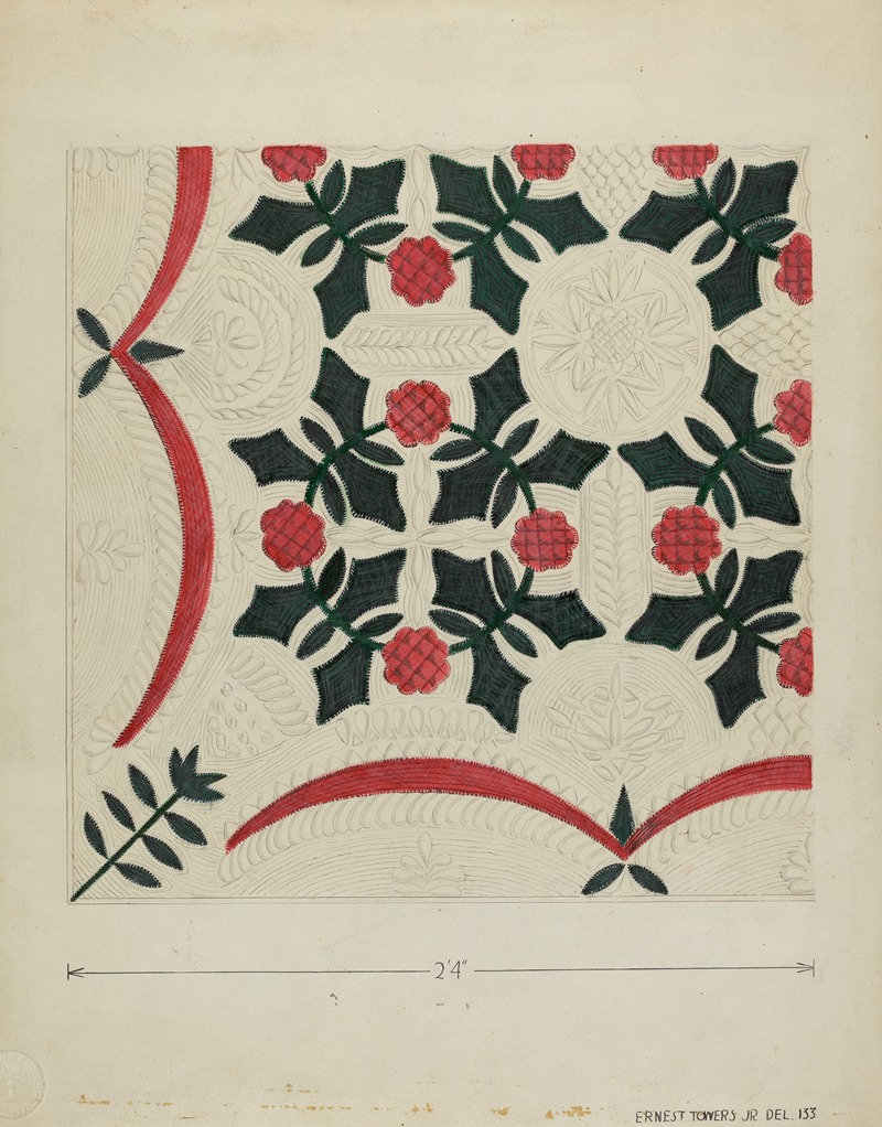 Ernest A. Towers, Jr. - Applique Coverlet