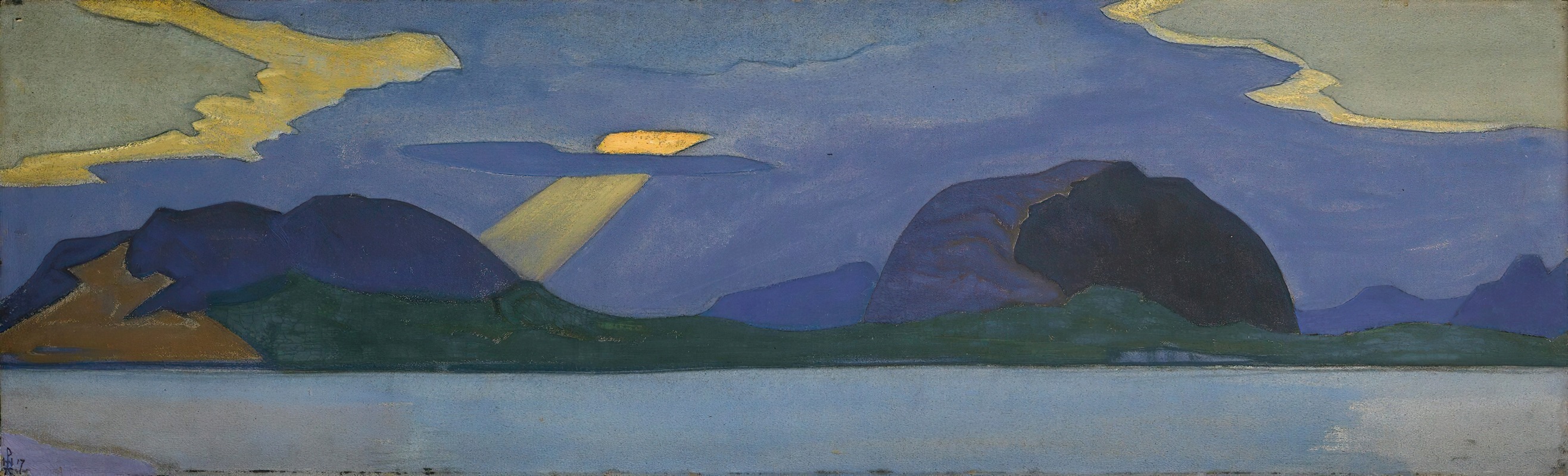 Nicholas Roerich - Sunset – The Castle Mount