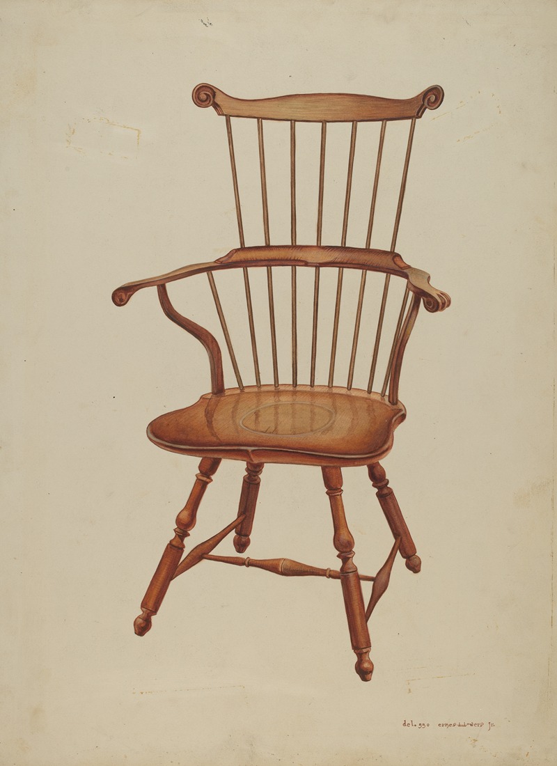 Ernest A. Towers, Jr. - Windsor Comb-back Chair