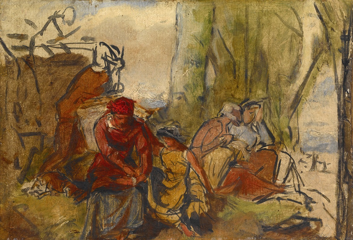 Anonymous - Figures in a Landscape